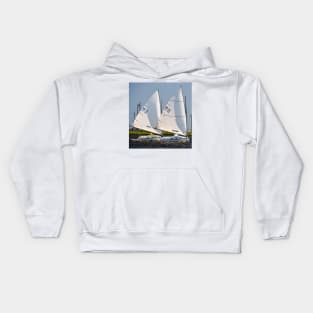 Sailing along together Kids Hoodie